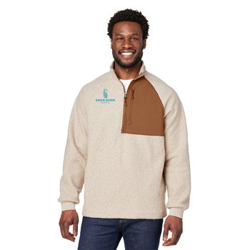 North End® Men's Aura Sweater Fleece Quarter-Zip Pullover - Embroidered Personalization Available from Positive Promotions