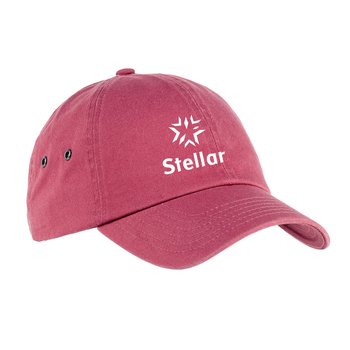 Big Accessories Washed Baseball Cap - Embroidered Personalization Available from Positive Promotions