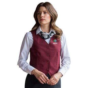 Women's Essential Polyester Vest - Embroidered Personalization Available from Positive Promotions