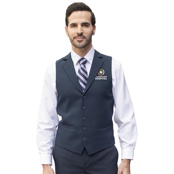 Men's Dress Lapel Vest - Embroidered Personalization Available from Positive Promotions