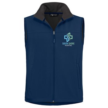 Fossa Apparel® Men's Uptown Soft-Shell Vest - Embroidered Personalization Available from Positive Promotions