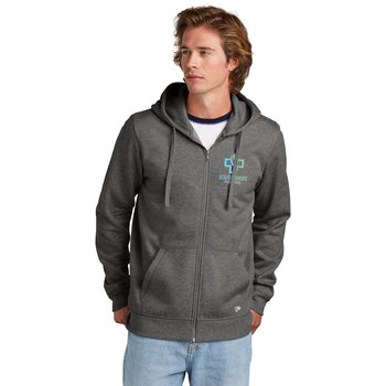 New Era® Unisex Comeback Fleece Full-Zip Hoodie - Embroidered Personalization Available from Positive Promotions