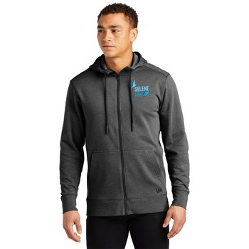 New Era® Men's Tri-Blend Fleece Full-Zip Hoodie - Embroidered Personalization Available from Positive Promotions