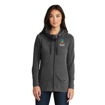 New Era® Women's Tri-Blend Fleece Full-Zip Hoodie - Embroidered Personalization Available from Positive Promotions