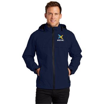 Port Authority® Men's Tall Hydro Waterproof Packable Rain Jacket - Embroidered Personalization Available from Positive Promotions