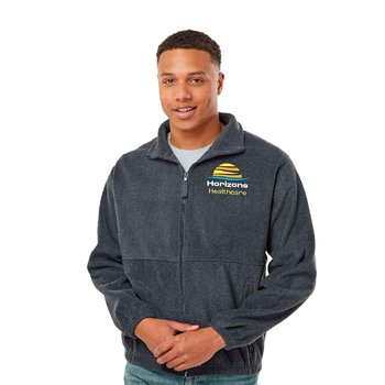 Burnside® Unisex Polar Fleece Full-Zip Jacket - Embroidered Personalization Available from Positive Promotions