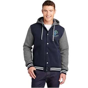 Sport-Tek® Unisex Insulated Letterman Hooded  Jacket - Embroidered Personalization Available from Positive Promotions