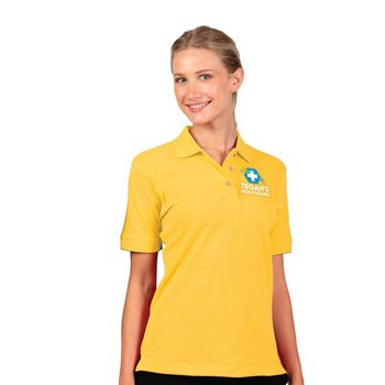 Blue Generation® Women's Egyptian Cotton Piqué Polo - Embroidered Personalization Available from Positive Promotions