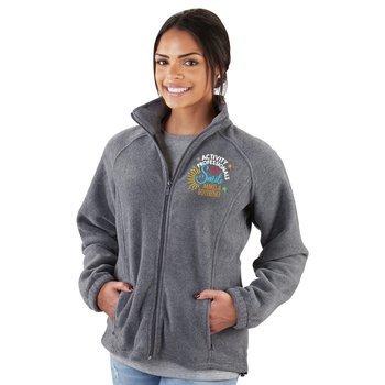 Activity Professionals Harriton® Women's Fleece Full-Zip Jacket - Embroidered Personalization Available from Positive Promotions