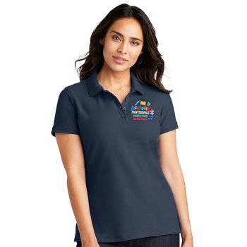 Activity Professionals Port Authority® Women's Core Classic Piqué Polo - Embroidered Personalization Available from Positive Promotions