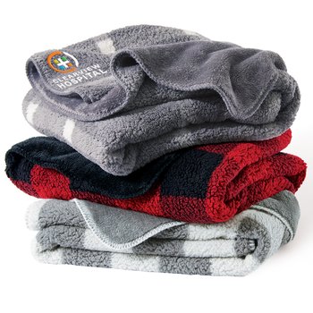 Port Authority® Double-Sided Sherpa/Plush Blanket 50