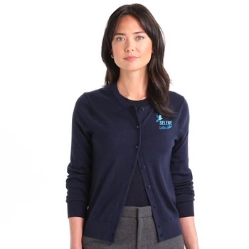 Brooks Brothers® Women's Washable Merino Cardigan Sweater - Embroidered Personalization Available from Positive Promotions