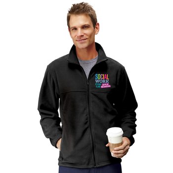 Social Workers Harriton® Men's Fleece Full-Zip Jacket - Embroidered Personalization Available from Positive Promotions