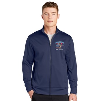 Social Workers Sport-Tek® Men's All-Season Lightweight Wicking Fleece Full-Zip Jacket - Embroidered Personalization Available from Positive Promotions