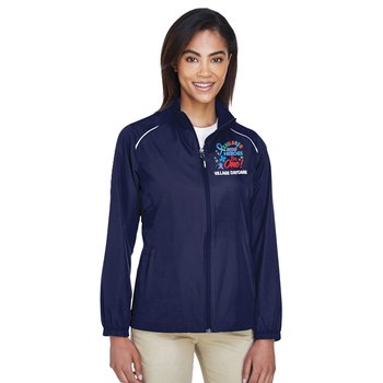 Child Abuse Prevention Core 365 Women's Motivate Unlined Lightweight Jacket - Embroidered Personalization Available from Positive Promotions
