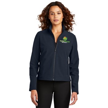 MERCER+METTLE Women's Stretch Full-Zip Soft-Shell Jacket - Embroidered Personalization Available from Positive Promotions