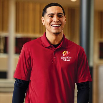 Sport-Tek® Men's Performance Re-Compete Recycled Polo - Embroidered Personalization Available from Positive Promotions