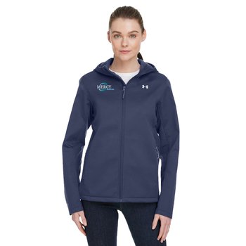 Under Armour® Women's ColdGear® Infrared Shield 2.0 Hooded Jacket - Embroidered Personalization Available from Positive Promotions