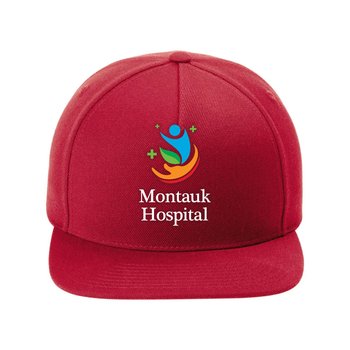 Sport-Tek® Yupoong® Premium 5-Panel Snapback Cap - Embroidered Personalization Available from Positive Promotions