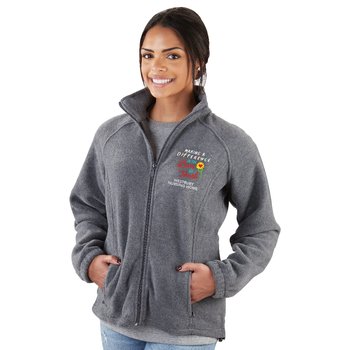 Nursing Home Staff Harriton® Women's Fleece Full-Zip Jacket - Embroidered Personalization Available from Positive Promotions