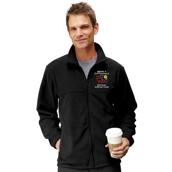 Nursing Home Staff Harriton® Men's Fleece Full-Zip Jacket - Embroidered Personalization Available from Positive Promotions