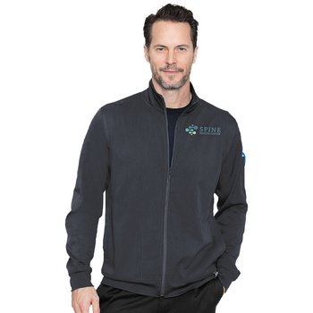Med Couture Men's Rothwear Touch® Warm-Up Zip-Front 3-Pocket Scrub Jacket - Embroidered Personalization Available from Positive Promotions