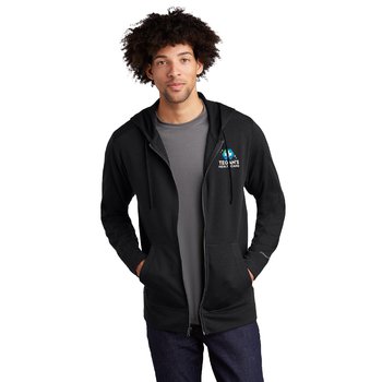 Sport-Tek® Men's Performance Tri-Blend Wicking Fleece Full-Zip Hooded Jacket - Embroidered Personalization Available from Positive Promotions