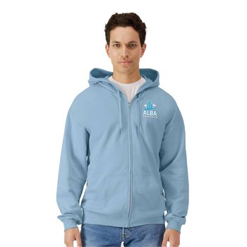 Gildan® Unisex Softstyle Fleece Hooded Sweatshirt - Embroidered Personalization Available from Positive Promotions