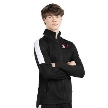 Holloway® Unisex CrossTown Varsity Stripe Track Jacket - Embroidered Personalization Available from Positive Promotions