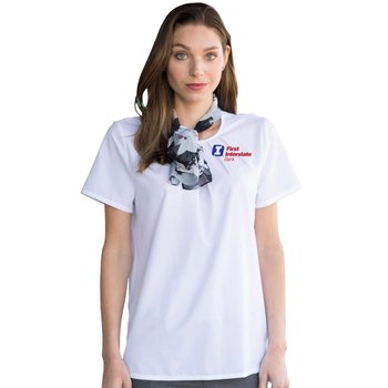 Edwards® Women's Jewel Neck Blouse - Embroidered Personalization Available from Positive Promotions