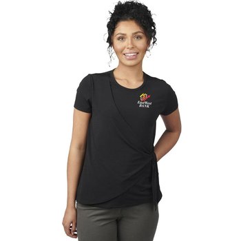 Edwards® Women's Soft Wrap Blouse - Embroidered Personalization Available from Positive Promotions