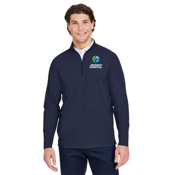 Devon & Jones® Men's CrownLux Performance® Windsor Welded Quarter-Zip Pullover - Embroidered Personalization Available from Positive Promotions
