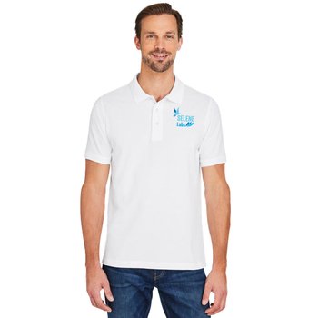 Harriton® Men's Valiant Cotton Snag Protect Polo - Embroidered Personalization Available from Positive Promotions