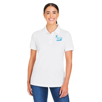 Harriton® Women's Valiant Cotton Snag Protect Polo - Embroidered Personalization Available from Positive Promotions