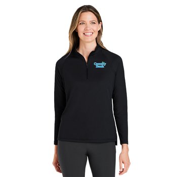 North End® Women's Revive Coolcore® Quarter-Zip Pullover - Embroidered Personalization Available from Positive Promotions