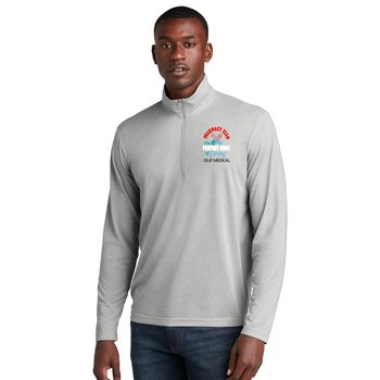 Pharmacy Team Sport-Tek® Men's Tri-Blend Performance Quarter-Zip Pullover - Embroidered Personalization Available from Positive Promotions