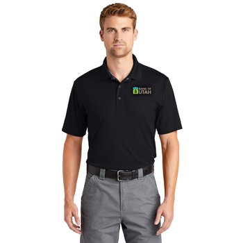 CornerStone® Unisex Micropiqué Gripper Snap Polo - Embroidered Personalization Available from Positive Promotions