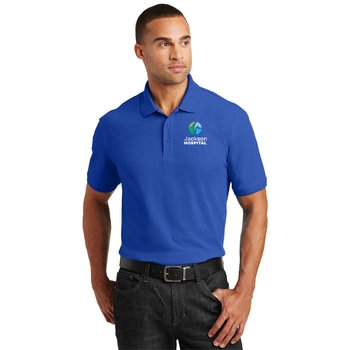 Port Authority® Men's Tall Core Classic Piqué Polo - Embroidered Personalization Available from Positive Promotions
