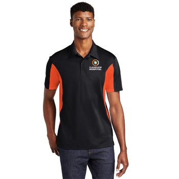 Sport-Tek® Men's Tall Colorblock Micropiqué Wicking Polo - Embroidered Personalization Available from Positive Promotions