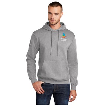 Port & Company® Men's Tall Core Fleece Pullover Hooded Sweatshirt - Embroidered Personalization Available from Positive Promotions