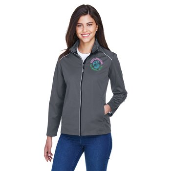 Breastfeeding Core 365 Women's Techno Lite Three-Layer Knit Tech-Shell Jacket - Embroidered Personalization Available from Positive Promotions