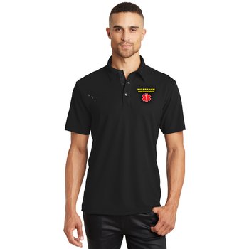 OGIO® Unisex Accelerator Snap Button Short-Sleeved Polo - Embroidered Personalization Available from Positive Promotions