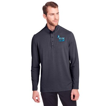 North End® Men's JAQ Snap-Up Stretch Performance Pullover - Embroidered Personalization Available from Positive Promotions