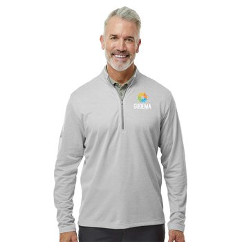 adidas® Men's Space Dyed Quarter-Zip Pullover - Embroidered Personalization Available from Positive Promotions