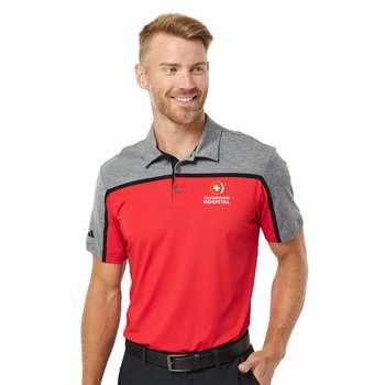 adidas® Unisex Ultimate Colorblocked Polo - Embroidered Personalization Available from Positive Promotions
