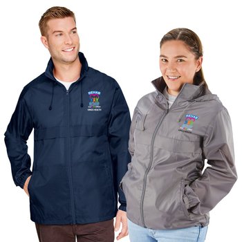 Rehab Team 365 Unisex Zone Protect Lightweight Jacket - Embroidered Personalization Available from Positive Promotions
