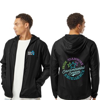 EVS/Housekeeping Independent Trading Co.® Unisex Lightweight Windbreaker Jacket - Embroidered Personalization Available from Positive Promotions