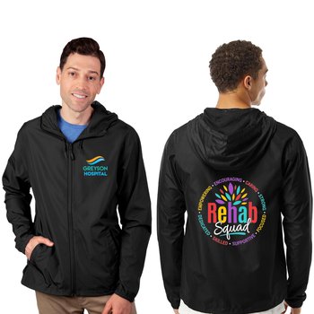 Rehab Team Independent Trading Co.® Unisex Lightweight Windbreaker Jacket - Embroidered Personalization Available from Positive Promotions