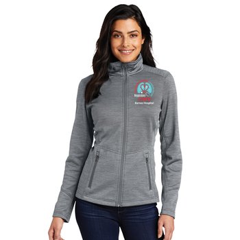 Respiratory Team Port Authority® Women's Digi Stripe Fleece Jacket - Embroidered Personalization Available from Positive Promotions