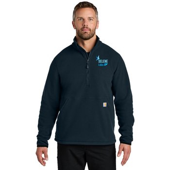 Carhartt® Men's Textured Half-Zip Fleece Jacket - Embroidered Personalization Available from Positive Promotions